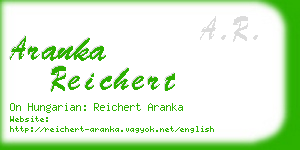 aranka reichert business card